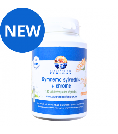 GYMNEMA SYLVESTRIS + CHROME - 120 gélules