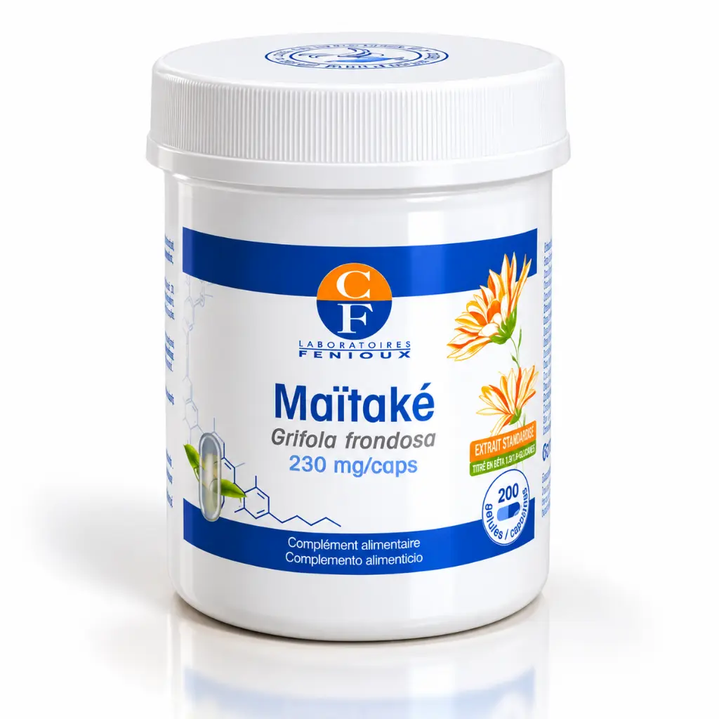 Pot de Maïtaké, design botanique élégant.webp