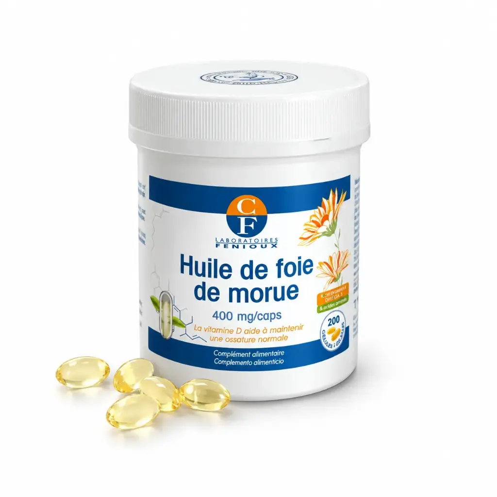 HUILE DE FOIE DE MORUE - 200 gélules