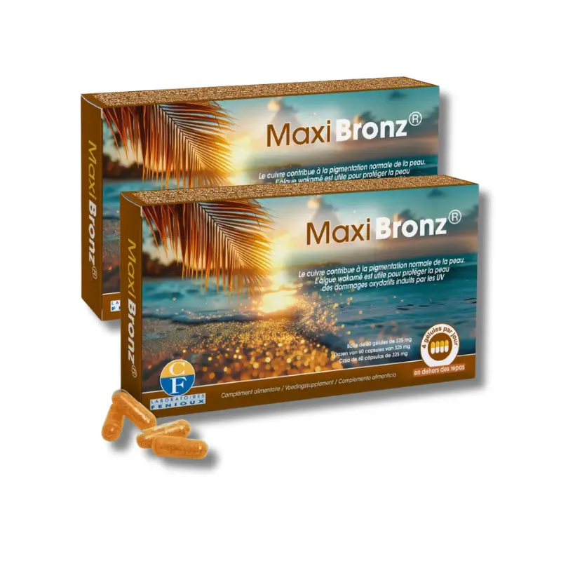 MAXIBRONZ - 2 boîtes de 60 gélules
