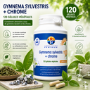 GYMNEMA SYLVESTRIS + CHROME - 120 gélules