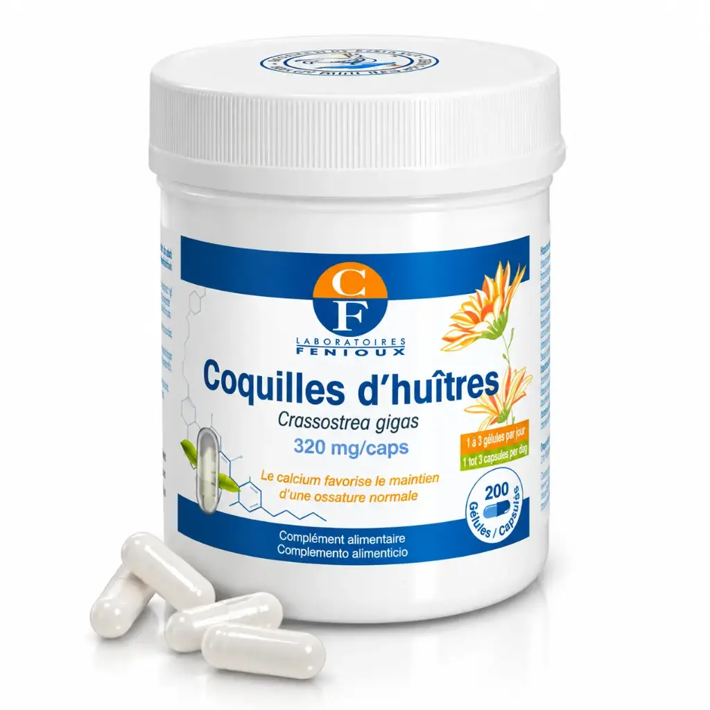 COQUILLES D'HUITRES - 200 gélules