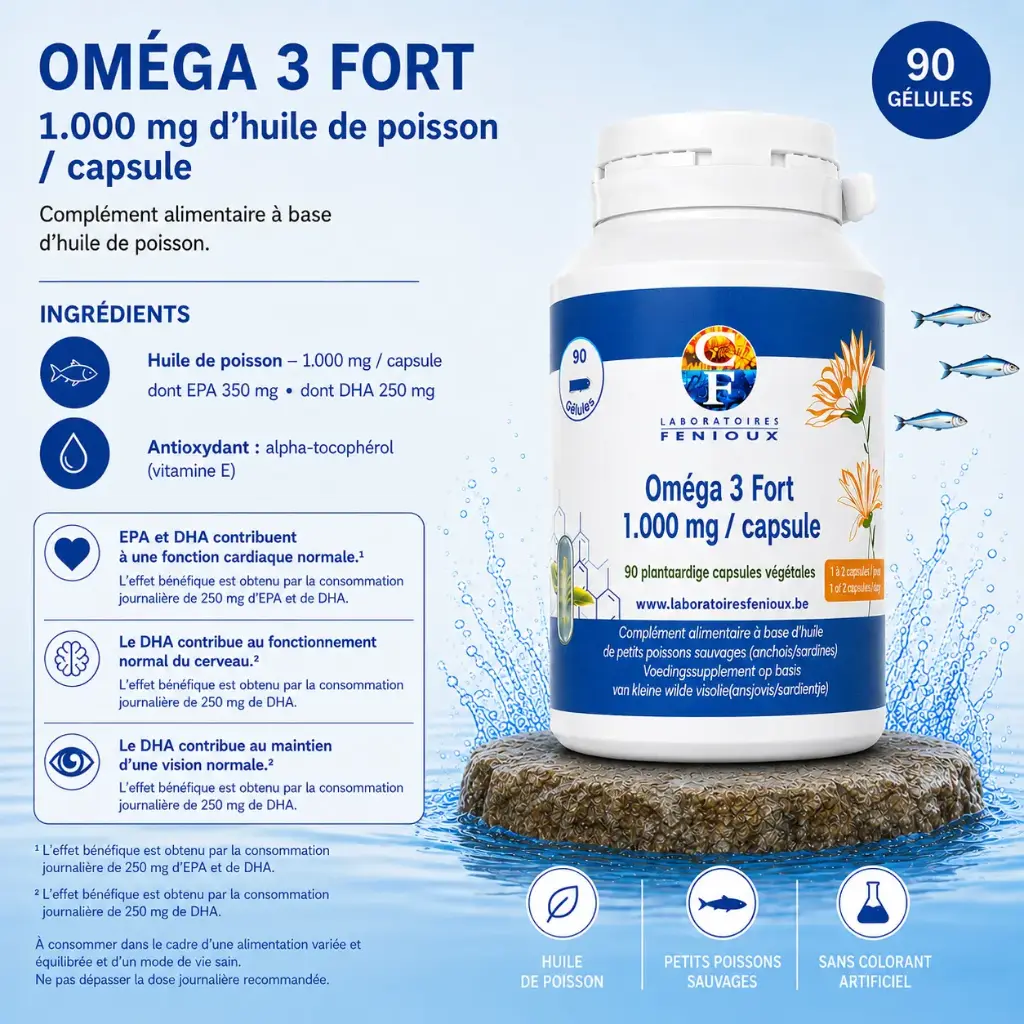 OMEGA 3 1000mg - 90 gélules