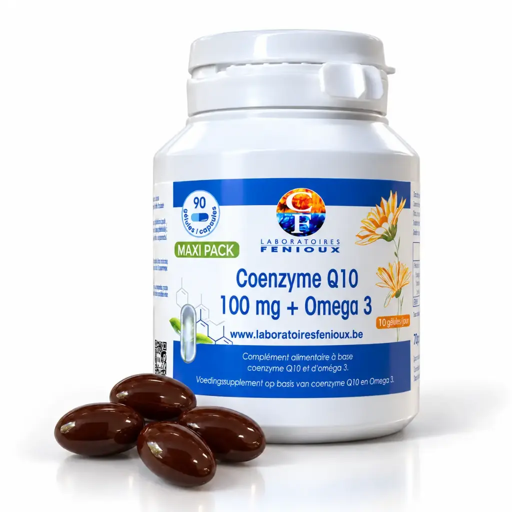COENZYME Q10 100mg - OMEGA 3 - 90 gélules