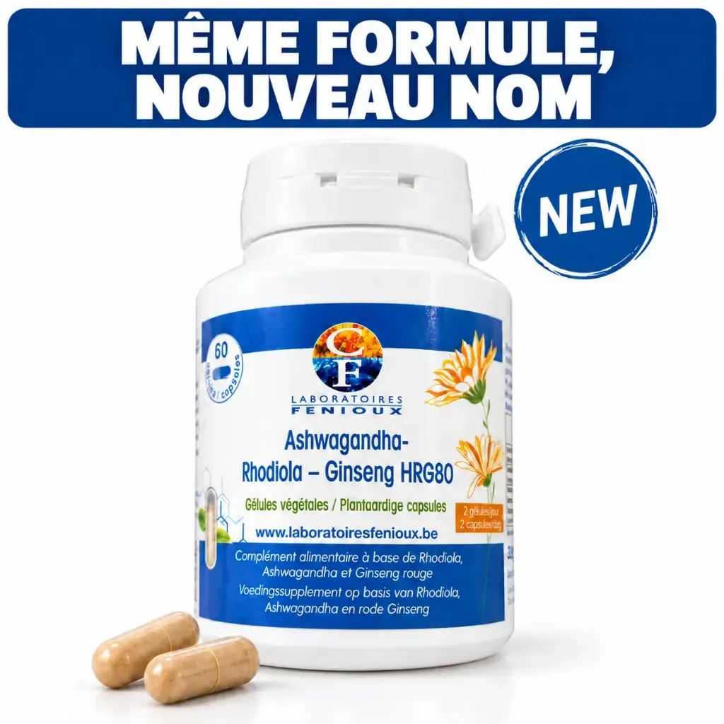 ASHWAGANDHA-RHODIOLA-GINSENG HRG80 - 60 gélules (ancien BO CONCEPT EVO.)