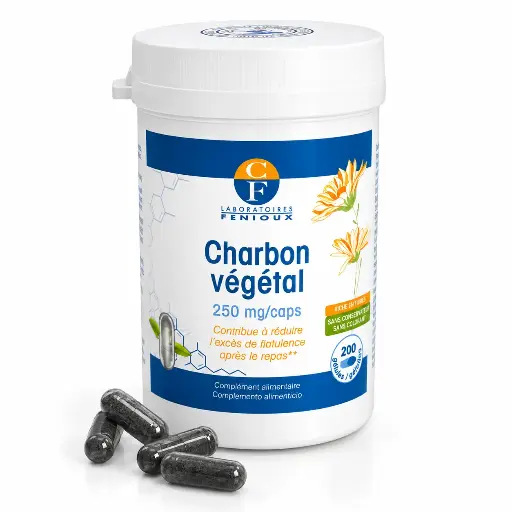 [D146] CHARBON VEGETAL - 200 gélules