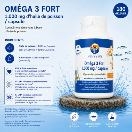 [D708] OMEGA 3 1000mg - 180 gélules