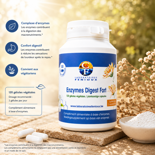 [G264] ENZYMES DIGEST FORT - 120 gélules